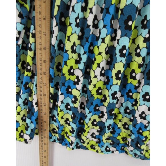 Michael Kors Top 2X Plus Pullover Blouse Floral Scoop Neck Colorful - Picture 4 of 9